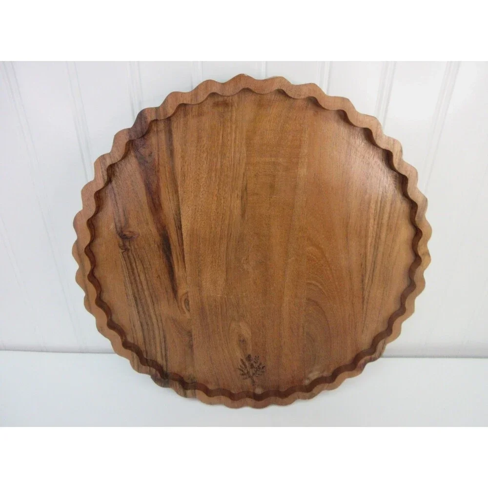 Pioneer Woman Acacia Wood Lazy Susan 12